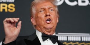 President Donald Trump's name was added to the signage outside the Kennedy Center on December 19