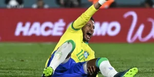 © Alex Grimm/Mariana Bazo/Getty ImagesBrazil stars Marquinhos and Neymar.