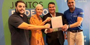 Foto: Deputado federal, Felipe Francischini; Presidente Podemos Paraná, Lu Bonat