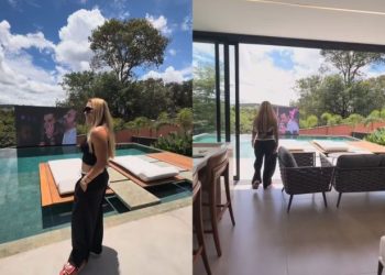 Iran Ângelo exibe nova mansão após filhos assinaram com time do pai