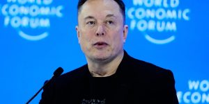 Elon Musk attends the Annual Meeting of the World Economic Forum.