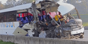 Acidente grave de ônibus na Rodovia dos Bandeirantes em São Paulo