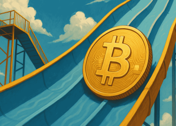 Bitcoin (BTC) em queda hoje. (Imagem ChatGPT Pro)