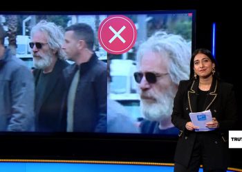 m manipulada que supostamente mostra Jeffrey Epstein em Israel