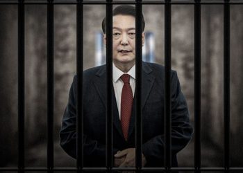 m colorida de presidente afastado da Coreia do Sul