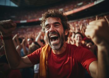 Reações neurais de torcedores durante um gol no futebol