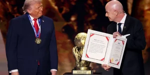 Donald Trump ganhou Prêmio da Paz entregue pela Fifa há menos de um mês