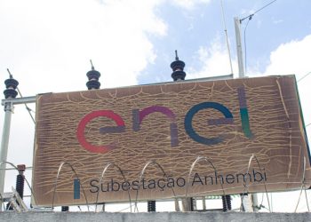 Vista da subestação da Enel no bairro do Anhembi, na zona norte da cidade de São Paulo