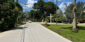 pavimentação em concreto da Estrada da América em Morretes.