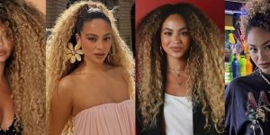 O cabelo cacheado de Júlia Rodrigues: o segredo do loiro amanteigado que encantou Lewis Hamilton