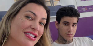 Andressa Urach no hospital após polêmica e briga religiosa