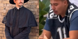 Padre Patrick Fernandes e Pedro Henrique Espindola