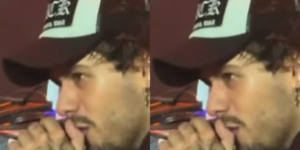 Zé Felipe emocionado em show (Reprodução Instagram Alfinetei)