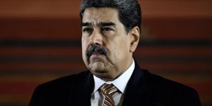Venezuelan President Nicolás Maduro attends a meeting at the National Assembly in Caracas on August 22