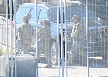 National Guard personnel are deployed at the ICE facility in Broadview...