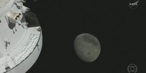 Foto: 1 de 2 Quatro tripulantes da Artemis II atingem o ponto mais distante da T
