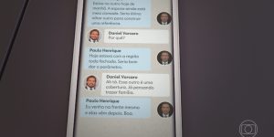 Foto: 1 de 1 Mensagens entre Vorcaro e ex-presidente do BRB revelam negociações