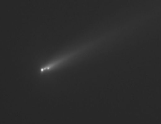 Uma imagem de C/2025 K1 (ATLAS) capturada por Gianluca Masi do Projeto Telescópio Virtual. (Crédito da imagem: Gianluca Masi, Projeto Telescópio Virtual)