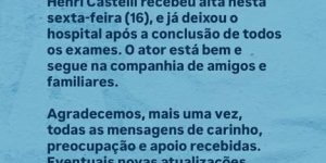 Henri Castelli recebe alta médica após mal-estar no BBB 26