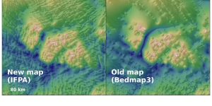 Antártica revela topografia subglacial detalhada por satélites