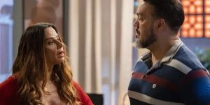 Primeiro beijo de Viviane Araújo e Belo em Três Graças