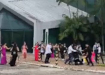 Briga em formatura de medicina gera confusão em Belém
