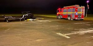 Homem invade aeroporto para testar helicóptero e derruba aeronave