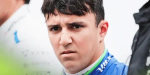 Isack Hadjar scowls on the grid at Suzuka