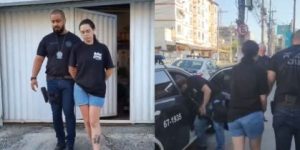 Jovem foi presa em flagrante, em São Gonçalo  • Reprodução