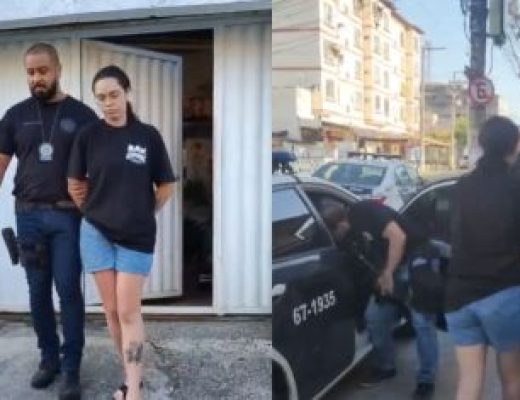 Jovem foi presa em flagrante, em São Gonçalo  • Reprodução