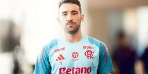 Léo Ortiz durante o treino do Flamengo