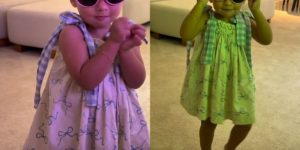 Amanda Kimberlly registra Helena dançando após festinha de Carnaval