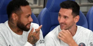 s Neymar e Lionel Messi durante seu tempo no PSG