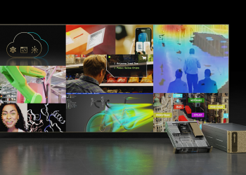 Nvidia AI application showcase.