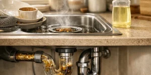 O que é bom para desentupir pia de cozinha?