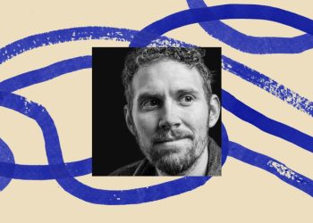 of Charlie Warzel surrounded by a border