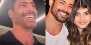 Cauã Reymond e a rotina engraçada de pai de menina no shopping