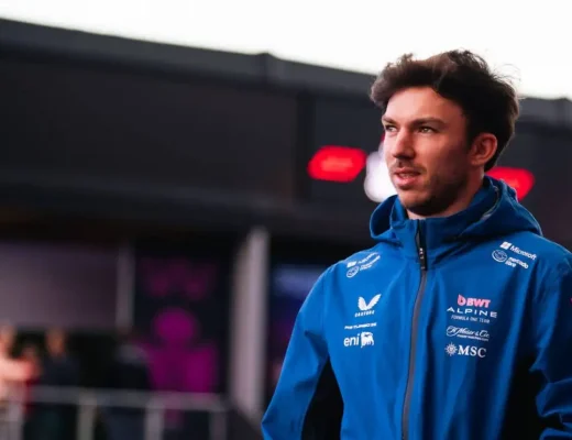 Pierre Gasly in the Las Vegas paddock
