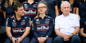 Pierre Wache, Chief Engineer of Performance Engineering at Red Bull Racing, Laurent Mekies, Red Bull Racing Team Principal, Helmut Marko