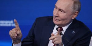 m colorida do presidente da Rússia, Vladimir Putin