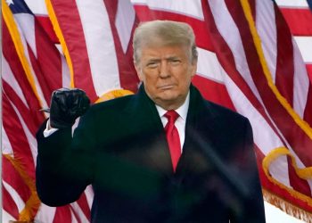 Donald Trump during the speech on January 6, 2021. AP file pic