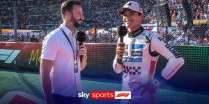 spectators following his win at the Mexico City Grand Prix in October