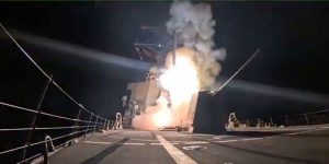 taken from video released by the US Department of Defense showing the strike on alleged Islamic State targets in northwest Nigeria on December 25