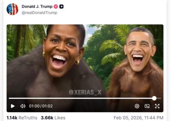 from a video reposted by President Trump on Truth Social. @realDonaldTrump