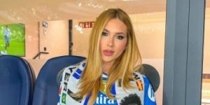 Virginia Fonseca faz homenagem a Vini Jr. durante jogo do Real Madrid • Instagram/Virginia