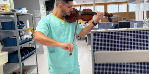 Apresentações de violino promovem acolhimento no Hospital de Ivaiporã