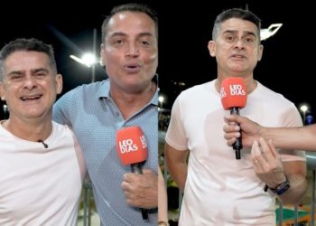 Leo Dias ao lado do prefeito de Manaus, David Almeida (Portal LeoDias)