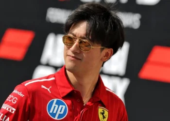 Ferrari reserve driver Zhou Guanyu.